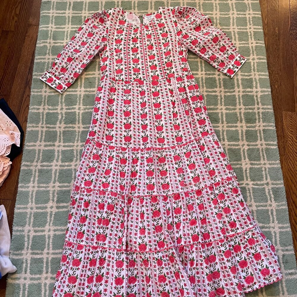 Pink City Prints Rose Dress S